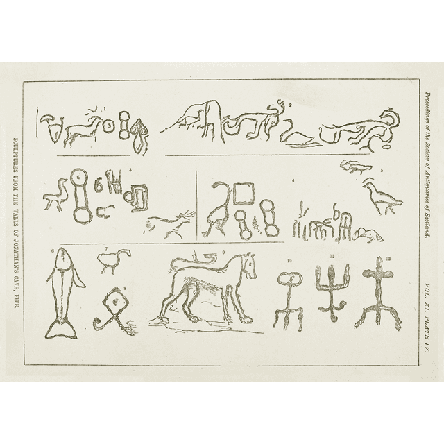 Jonathan&#039;s Cave Carvings by James Drummond 1866