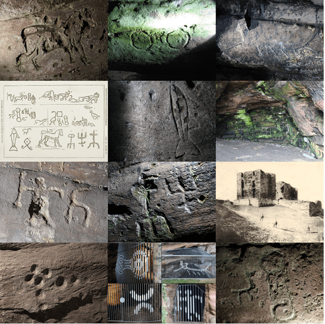 Set of 12 Wemyss Caves postcards